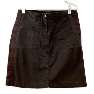 Calvin Klein Jeans 100% Cotton Casual Skirt; Above Knee; Brown; Size 4